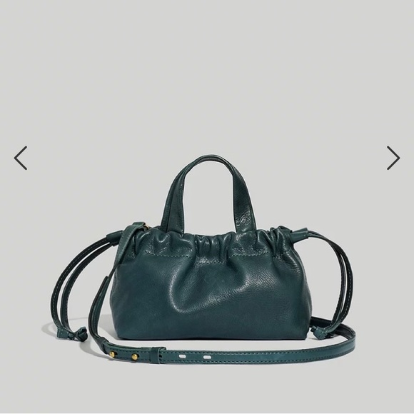 Elegant Teal Leather Handbag - Picture 1 of 5